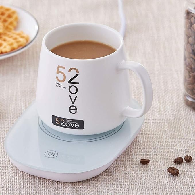 Smart Coffee Mug Warmer with Constant Temperature (55°C) – Electric Heating Cup Coaster