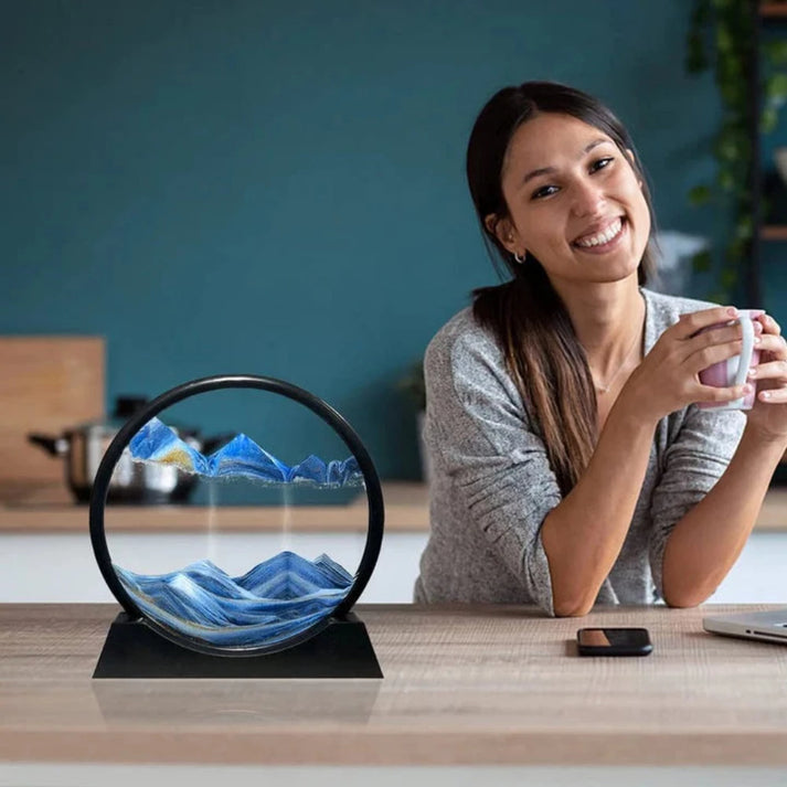 3D Moving Sand Art Picture – Deep Sea Sandscape in Motion