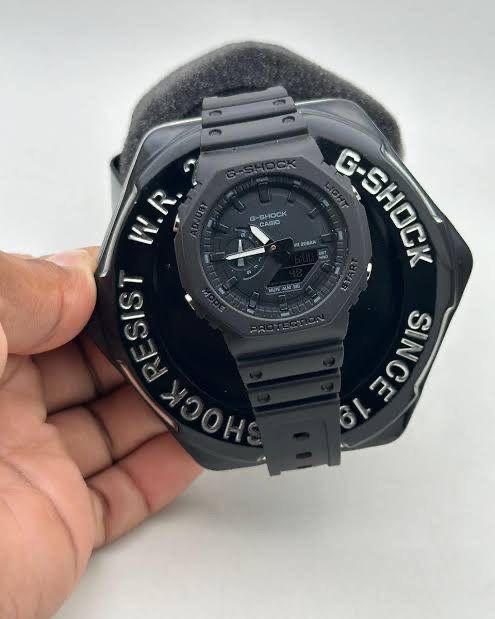 Casio G-Shock GA-2100-1A1DR Black Analog-Digital Dial Black Resin Strap Men's Watch Shock and 200M Water Resistant G987